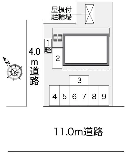 ★手数料０円★四日市市午起２丁目 月極駐車場